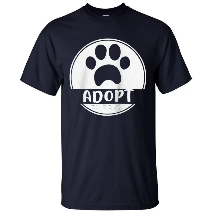 Adopt Save A Pet Cat And Dog Animals Rescue Raglan Tall T-Shirt