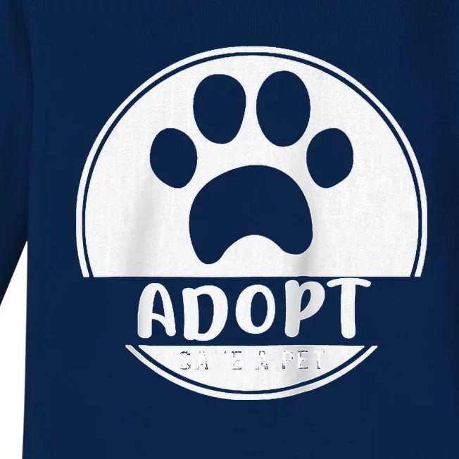 Adopt Save A Pet Cat And Dog Animals Rescue Raglan Baby Long Sleeve Bodysuit