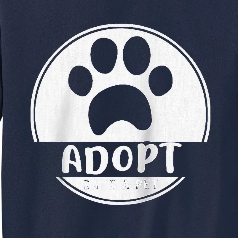 Adopt Save A Pet Cat And Dog Animals Rescue Raglan Tall Sweatshirt