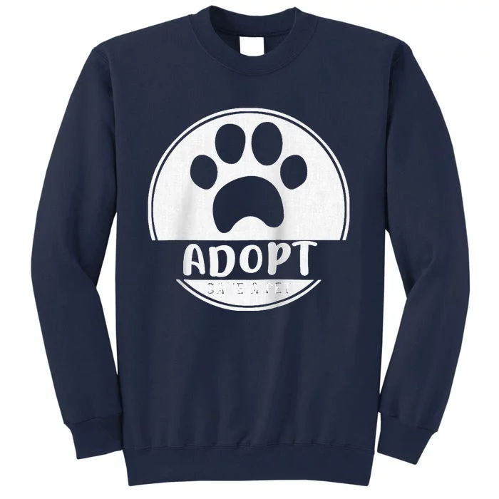 Adopt Save A Pet Cat And Dog Animals Rescue Raglan Tall Sweatshirt