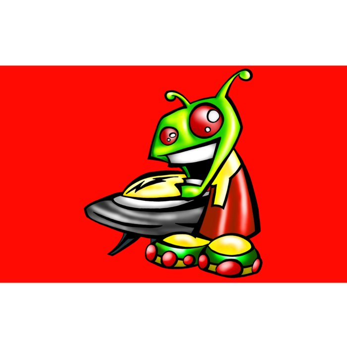 Alien & Saucer Bumper Sticker