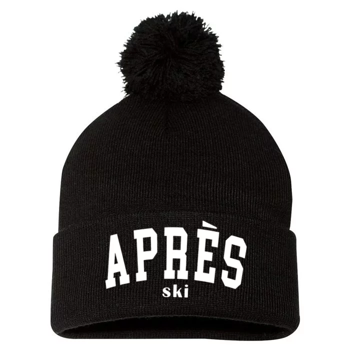 Apres Ski Pom Pom 12in Knit Beanie