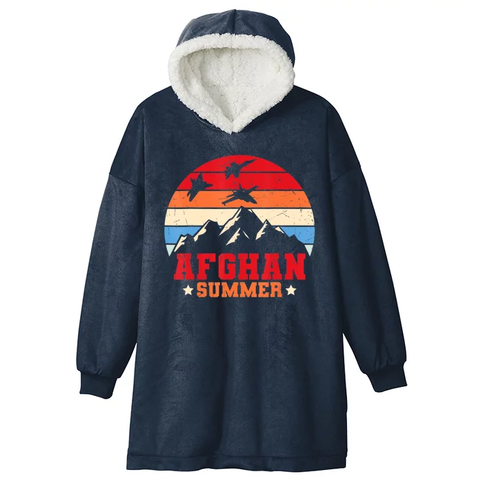 Afghan Summer Afghanistan Veteran Soldier Hooded Wearable Blanket