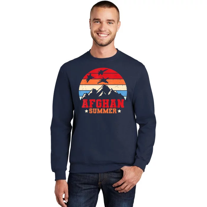 Afghan Summer Afghanistan Veteran Soldier Tall Sweatshirt