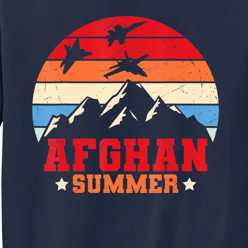 Afghan Summer Afghanistan Veteran Soldier Tall Sweatshirt