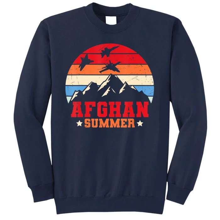 Afghan Summer Afghanistan Veteran Soldier Tall Sweatshirt