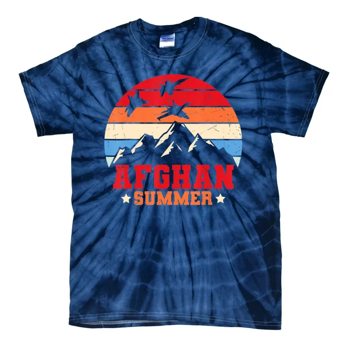 Afghan Summer Afghanistan Veteran Soldier Tie-Dye T-Shirt