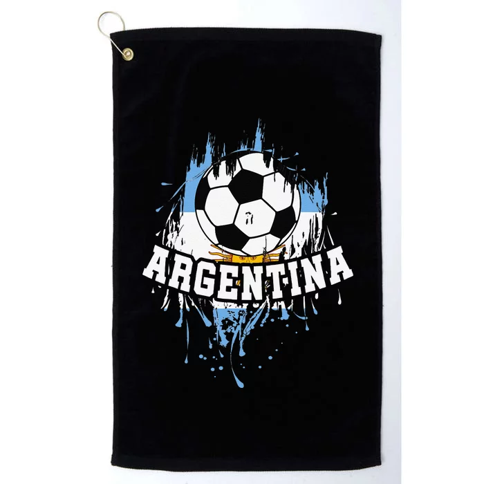 argentina Soccer argentinian Football argentine Futbol Platinum Collection Golf Towel