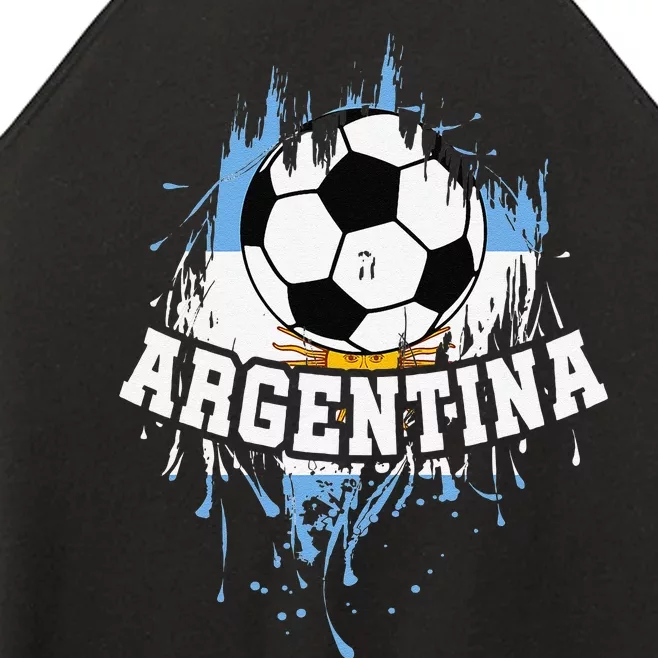 argentina Soccer argentinian Football argentine Futbol Women’s Perfect Tri Rocker Tank