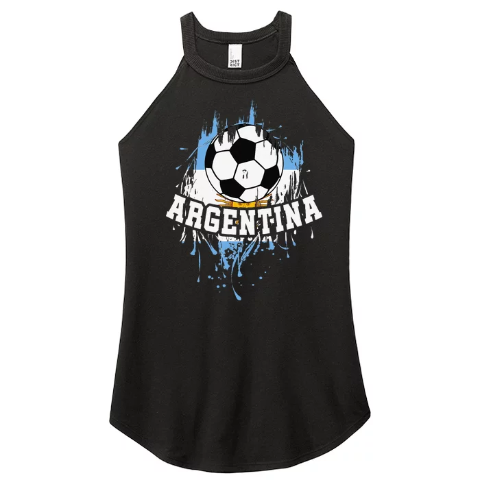 argentina Soccer argentinian Football argentine Futbol Women’s Perfect Tri Rocker Tank