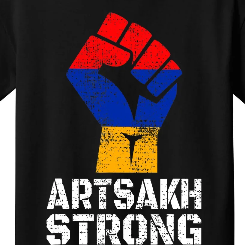 Artsakh Strong Artsakh Is Armenia Flag Armenia Kids T-Shirt