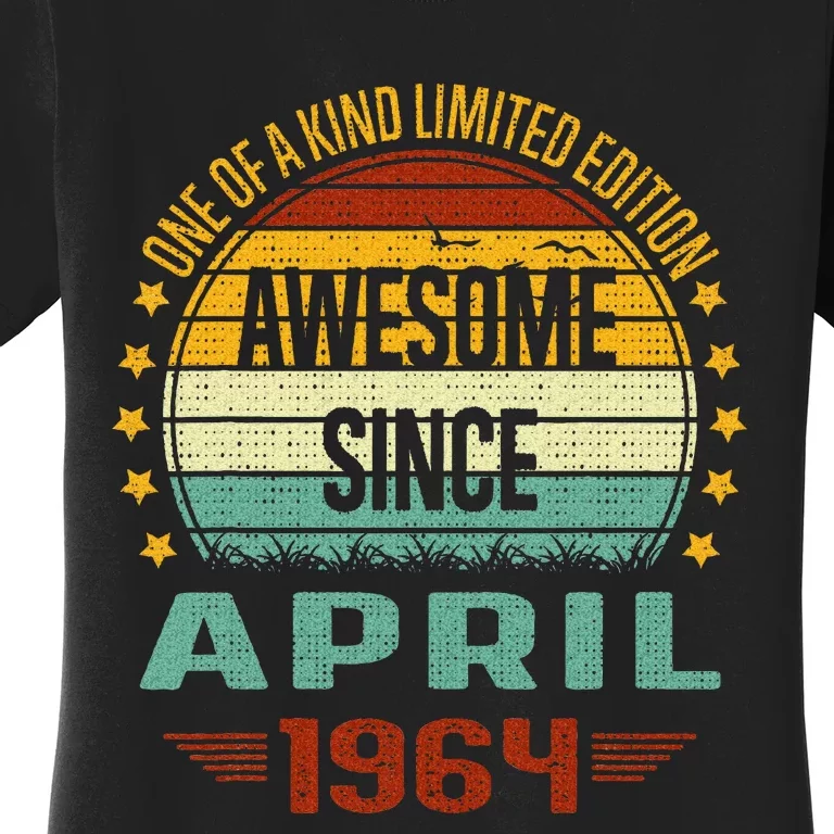 Awesome Since April 1964 Limited Edition 60th Birthday Women's T-Shirt