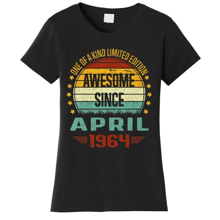 Awesome Since April 1964 Limited Edition 60th Birthday Women's T-Shirt