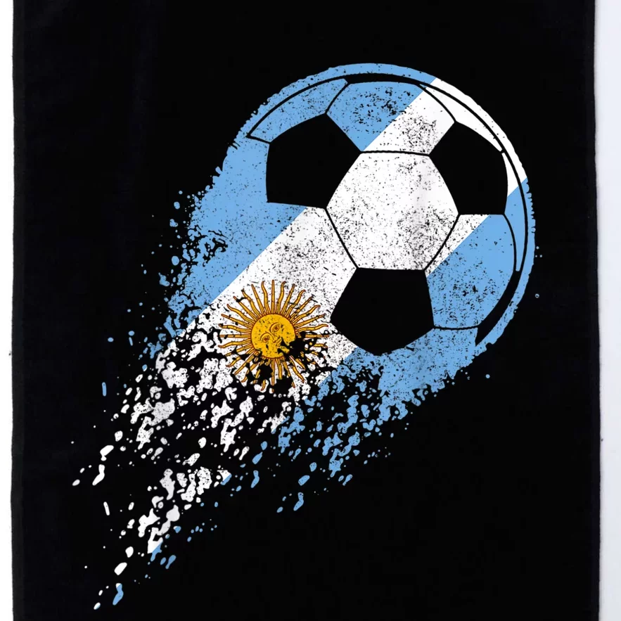 Argentina Soccer Argentinian Flag Pride Soccer Player Platinum Collection Golf Towel