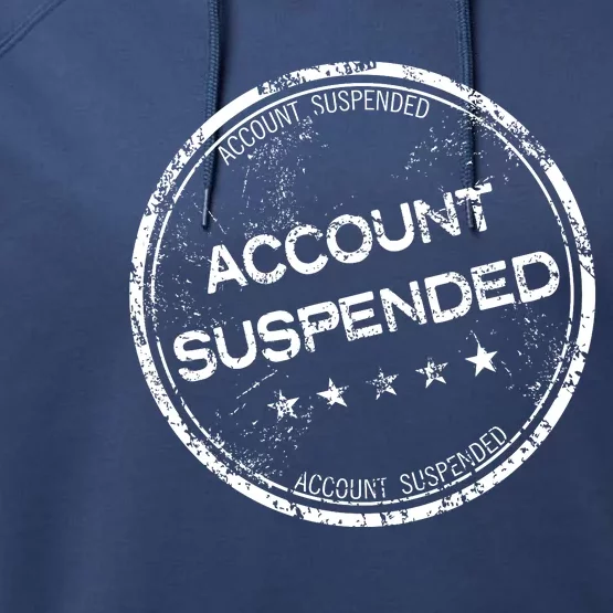 Account Suspended Performance Fleece Hoodie