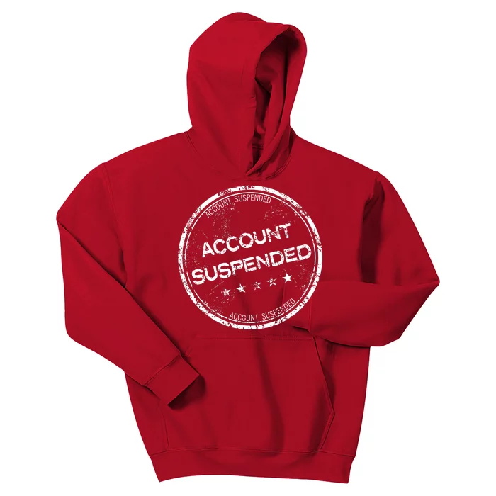 Account Suspended Kids Hoodie