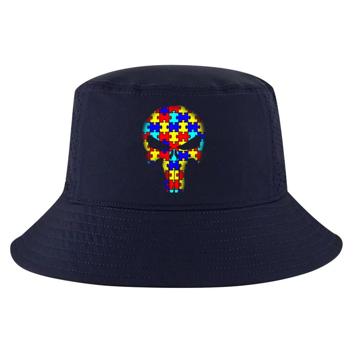 Autism Skull Cool Comfort Performance Bucket Hat