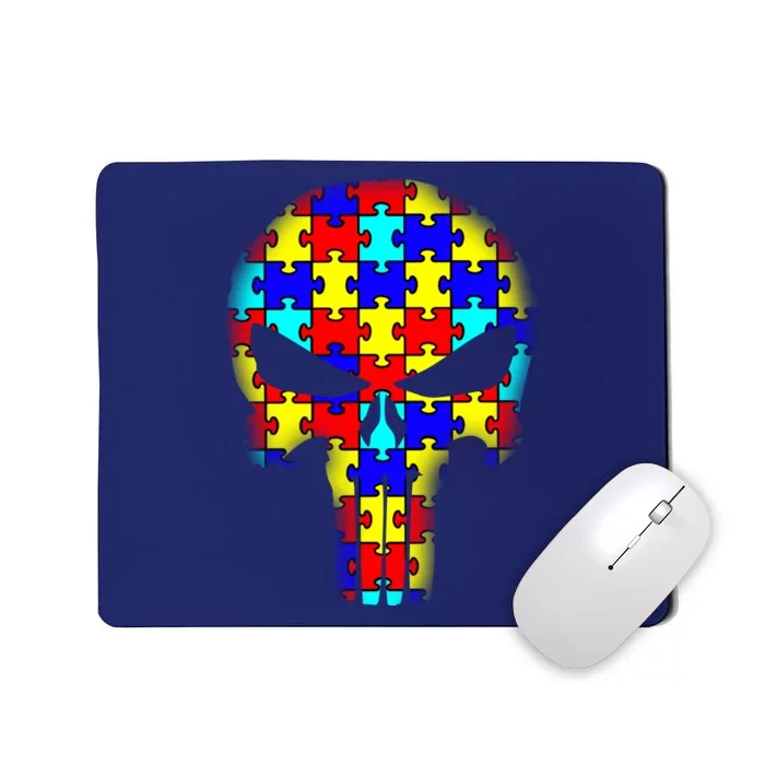 Autism Skull Mousepad