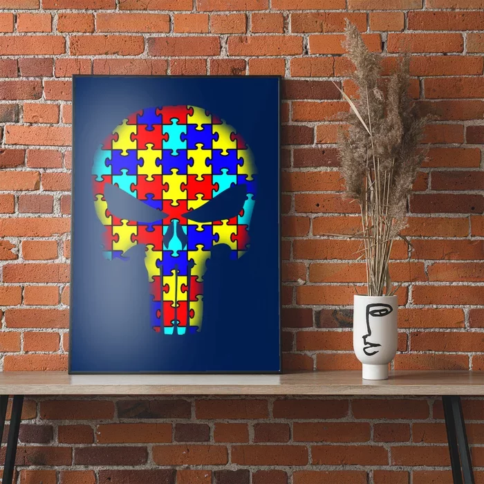 Autism Skull Poster