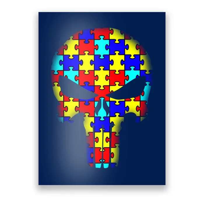 Autism Skull Poster