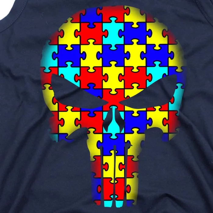 Autism Skull Tank Top