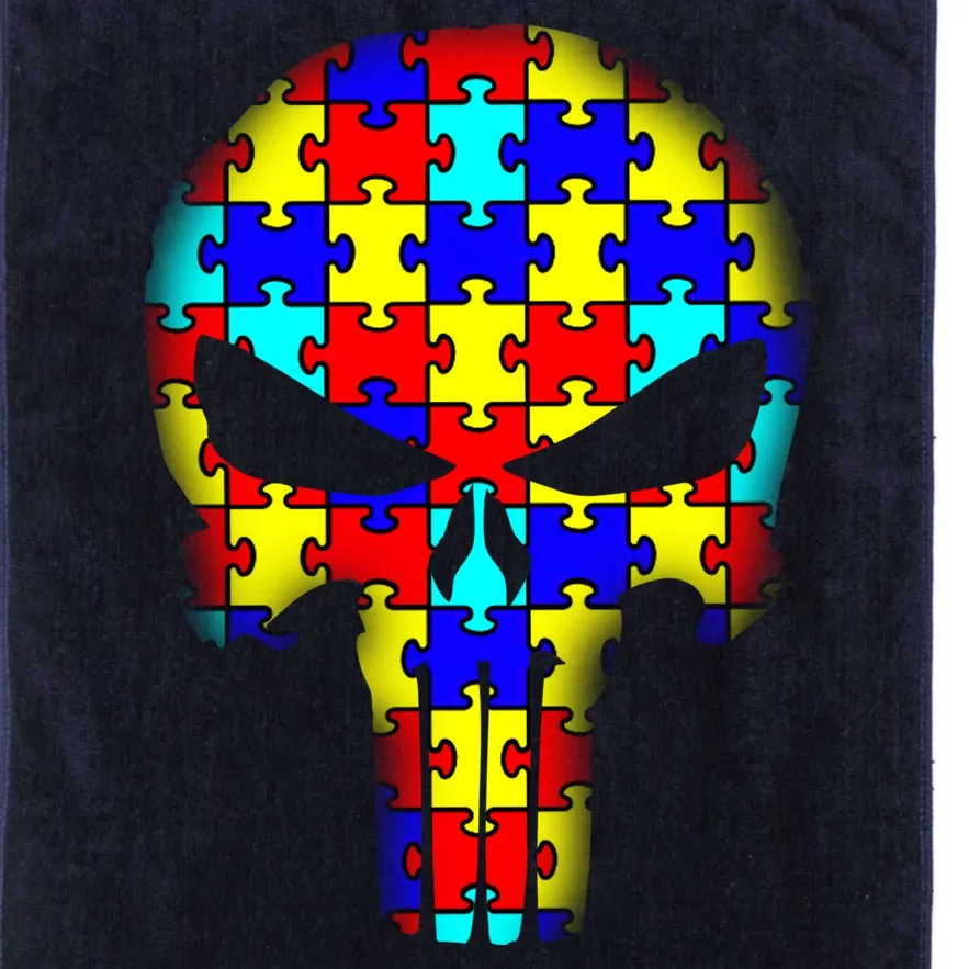 Autism Skull Platinum Collection Golf Towel