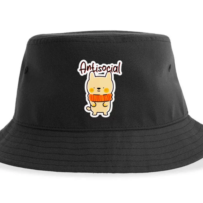 Ashen Shadowsong Antisocial Sustainable Bucket Hat