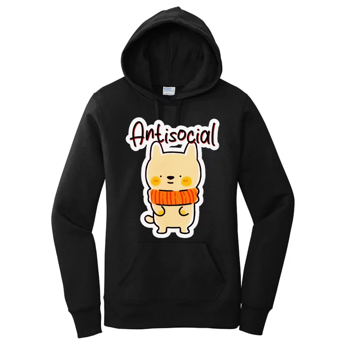 Ashen Shadowsong Antisocial Women's Pullover Hoodie