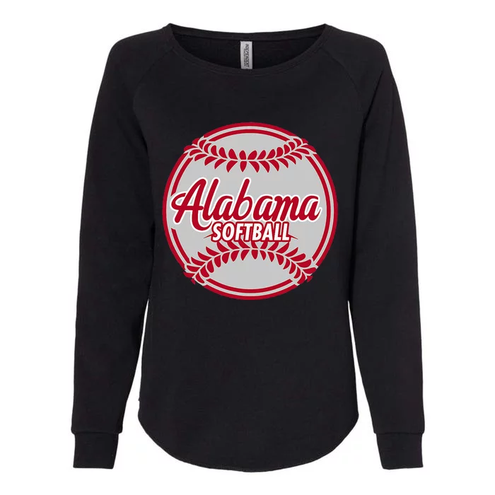 Alabama Softball = Womens California Wash Sweatshirt