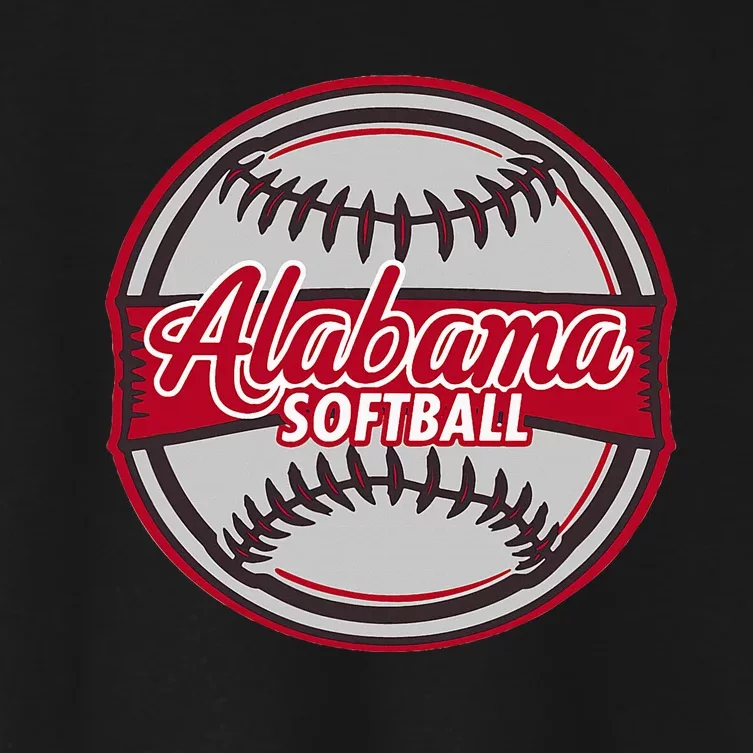 Alabama Softball Women's Crop Top Tee