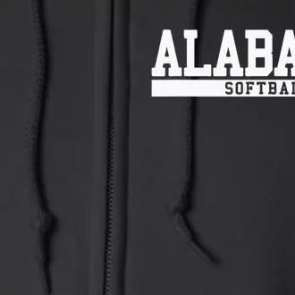 Alabama Softball Full Zip Hoodie