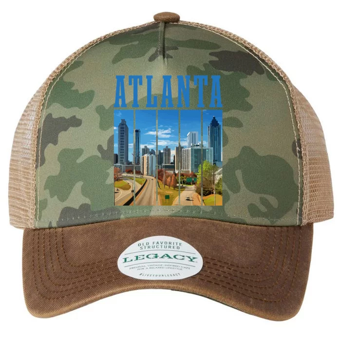 Atlanta Skyline ATL Georgia Vintage Pride Legacy Tie Dye Trucker Hat