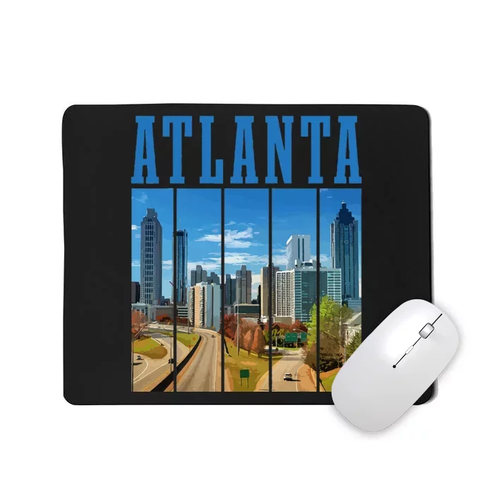 Atlanta Skyline ATL Georgia Vintage Pride Mousepad