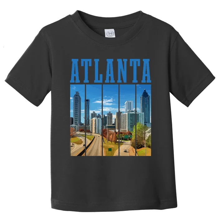 Atlanta Skyline ATL Georgia Vintage Pride Toddler T-Shirt