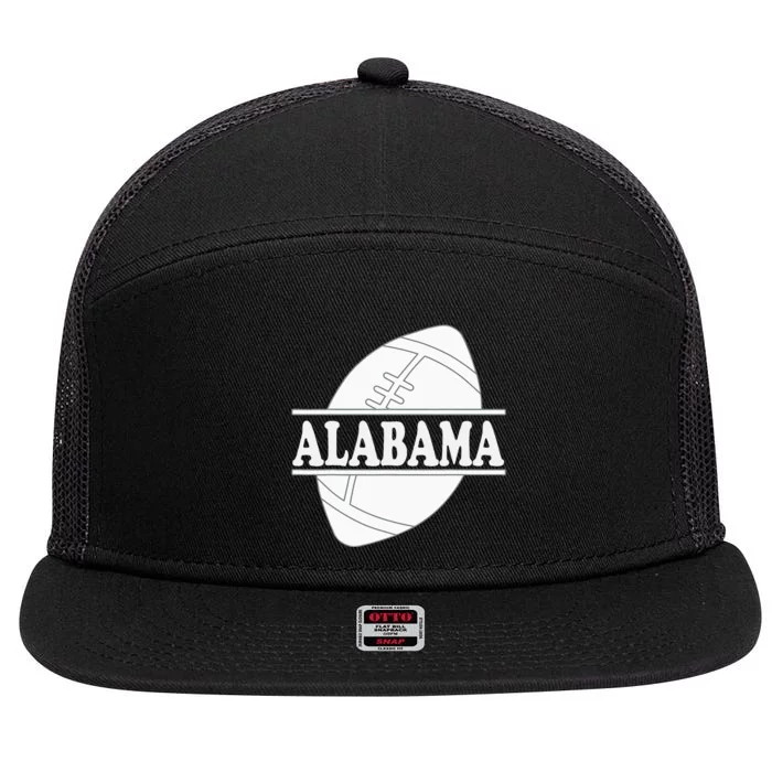 Alabama State Alabama Red Game Day AL Sports Fun 7 Panel Mesh Trucker Snapback Hat