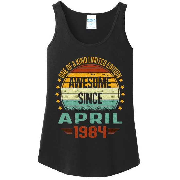 Awesome Since April 1984 Limited Edition 40th Birthday Ladies Essential Tank