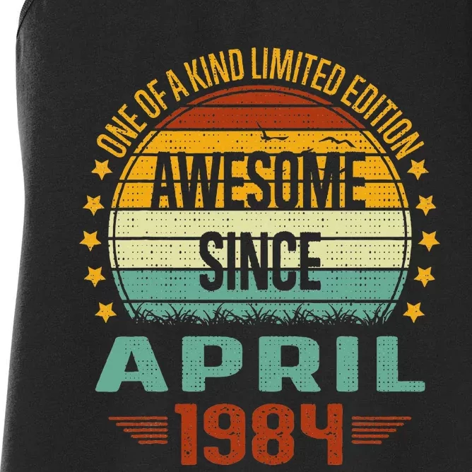 Awesome Since April 1984 Limited Edition 40th Birthday Women's Racerback Tank