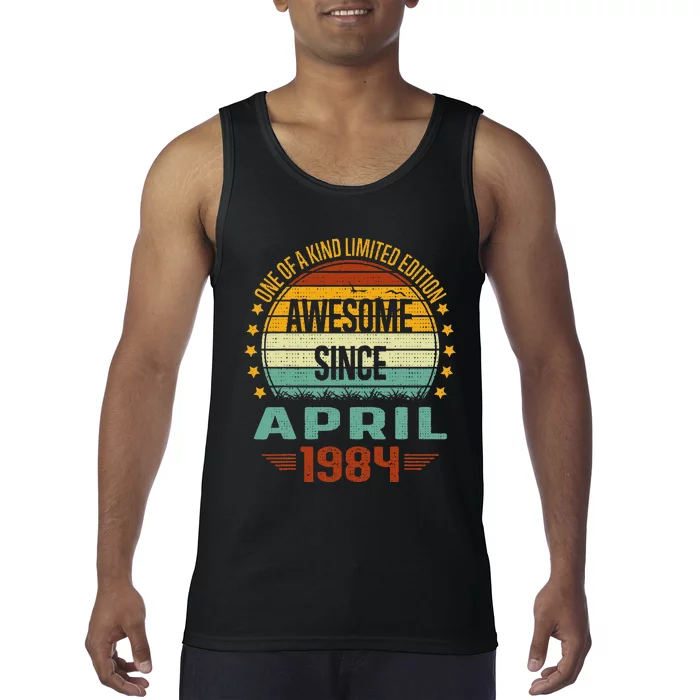 Awesome Since April 1984 Limited Edition 40th Birthday Tank Top