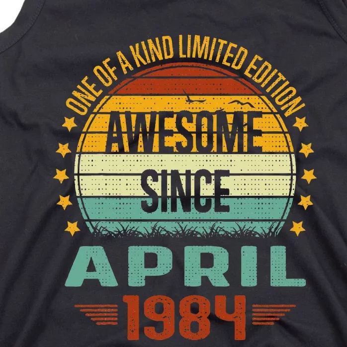 Awesome Since April 1984 Limited Edition 40th Birthday Tank Top