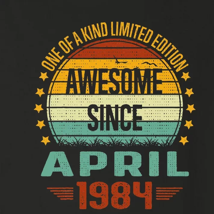 Awesome Since April 1984 Limited Edition 40th Birthday Toddler Long Sleeve Shirt