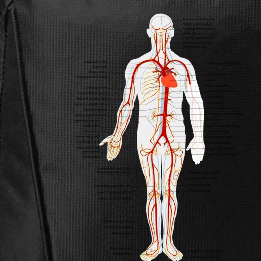 Arterial System Anatomy Heart Vascular Medical Gift City Backpack