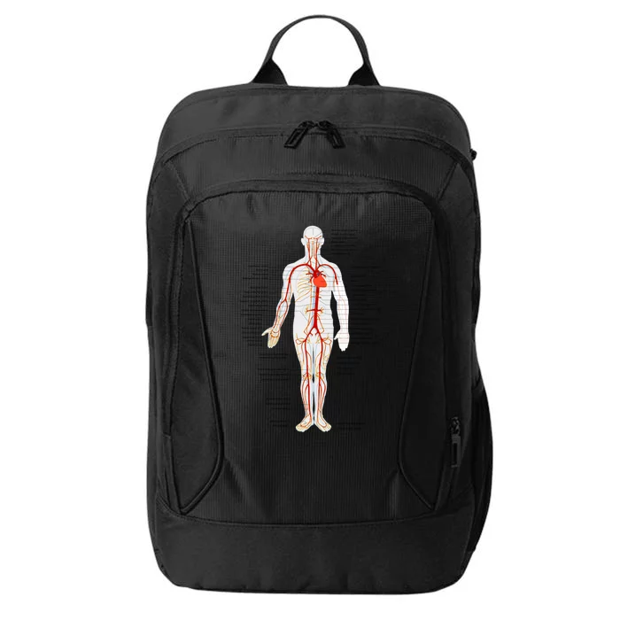 Arterial System Anatomy Heart Vascular Medical Gift City Backpack