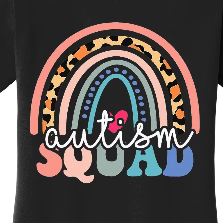 Autism Squad Autism Awareness Support Kindness Women's T-Shirt