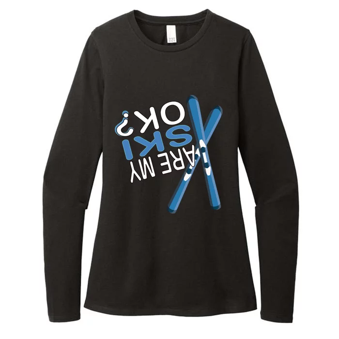 Apres Ski Are My Ski Ok? Ski Saying Funny Gift Womens CVC Long Sleeve Shirt