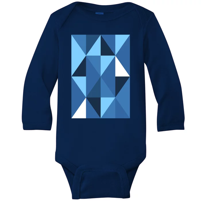 Abstract Shape Baby Long Sleeve Bodysuit