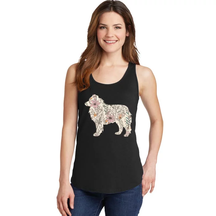 Australian Shepherd Aussie Dog Mom Ladies Essential Tank