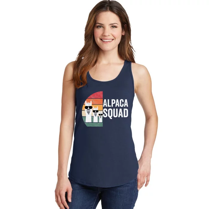 Alpaca Squad Apparel LLama Lovers Friendship Cute Alpacas Ladies Essential Tank