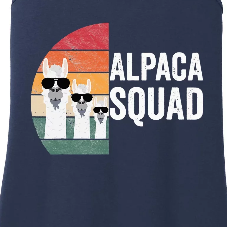 Alpaca Squad Apparel LLama Lovers Friendship Cute Alpacas Ladies Essential Tank