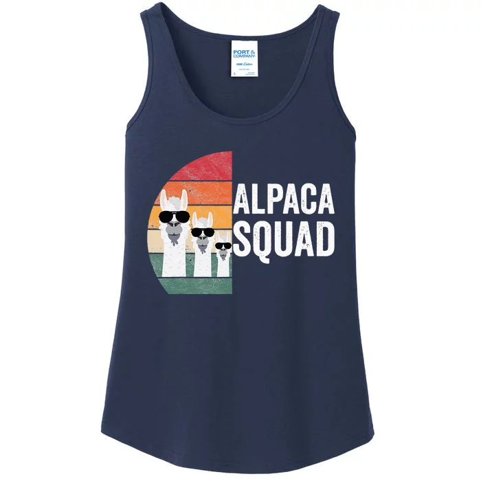 Alpaca Squad Apparel LLama Lovers Friendship Cute Alpacas Ladies Essential Tank