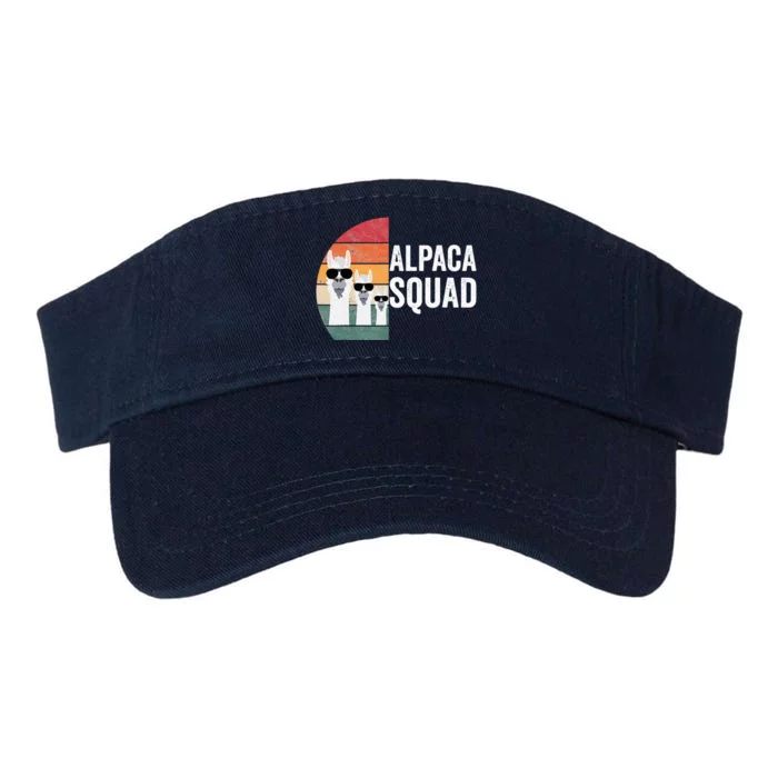 Alpaca Squad Apparel LLama Lovers Friendship Cute Alpacas Valucap Bio-Washed Visor